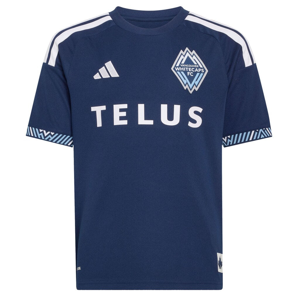Andrés Cubas Vancouver Whitecaps FC adidas Youth  The Coastal Jersey Replica Jersey - Blue