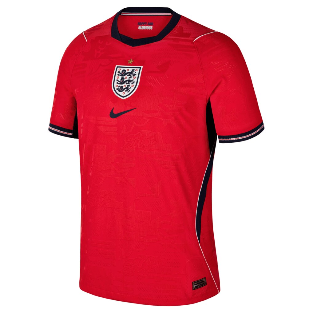 England National Team Nike 2026 Away Match Authentic Jersey - Red