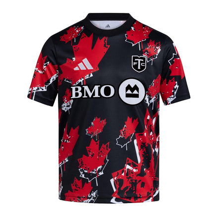 Toronto FC adidas Youth 2026 Canadian Pre-Match Jersey - Black