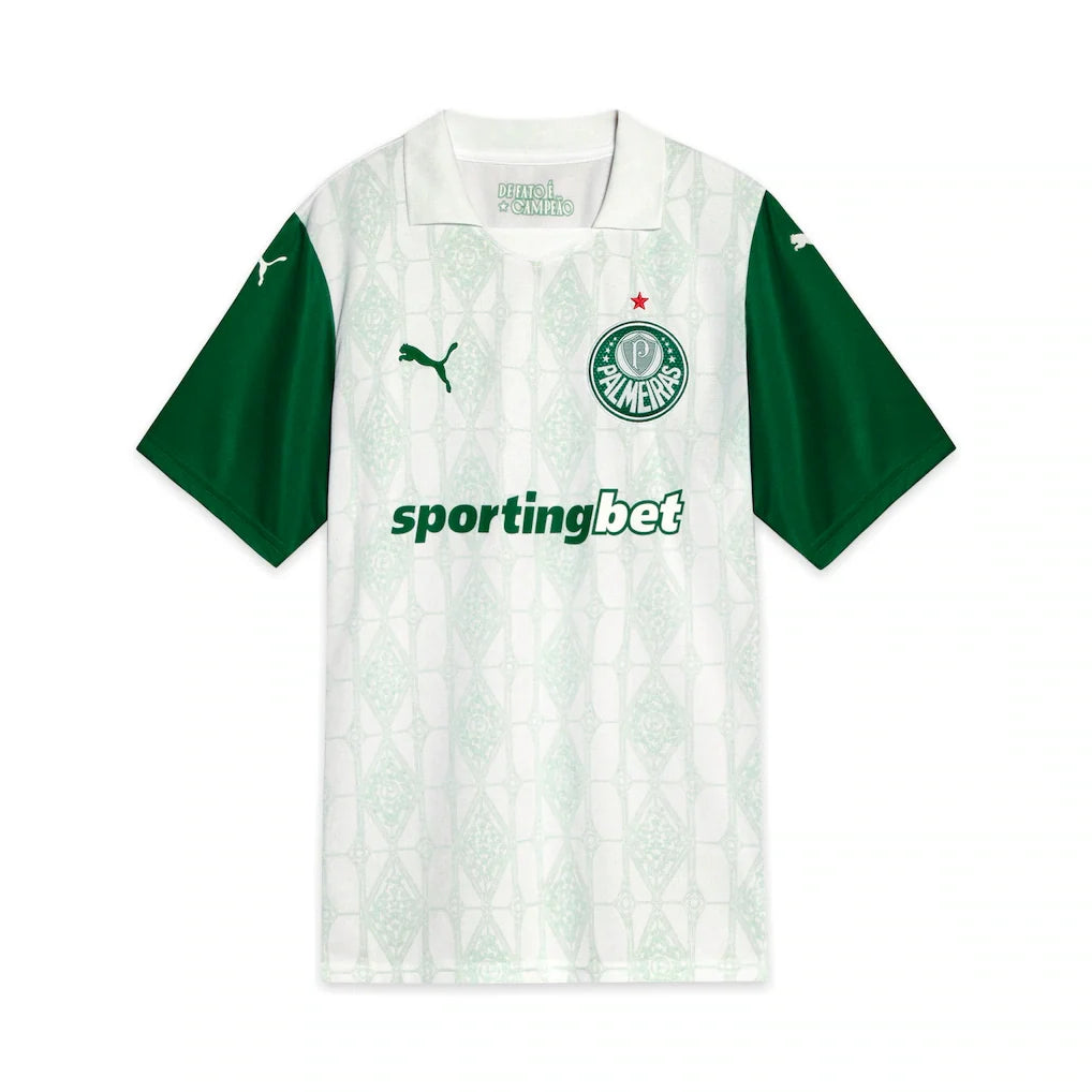 SE Palmeiras Puma 2025/26 Away Replica Jersey - White