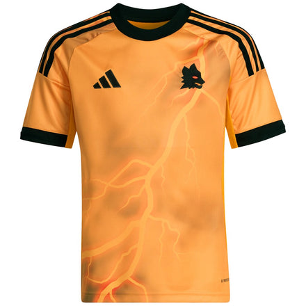AS Roma adidas Youth 2025/26 Away Replica Jersey - Orange