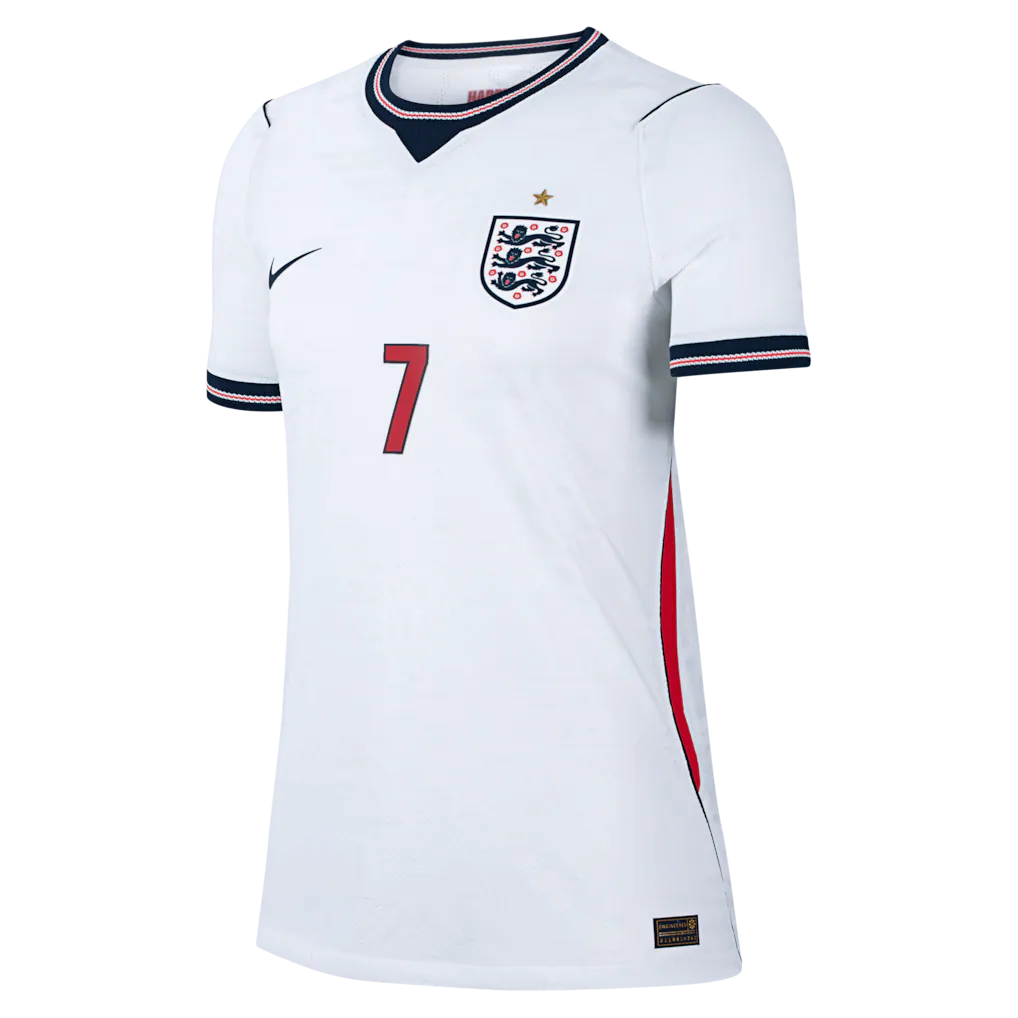 Bukayo Saka England National Team Nike Women's 2026 Home Match Authentic Jersey - White