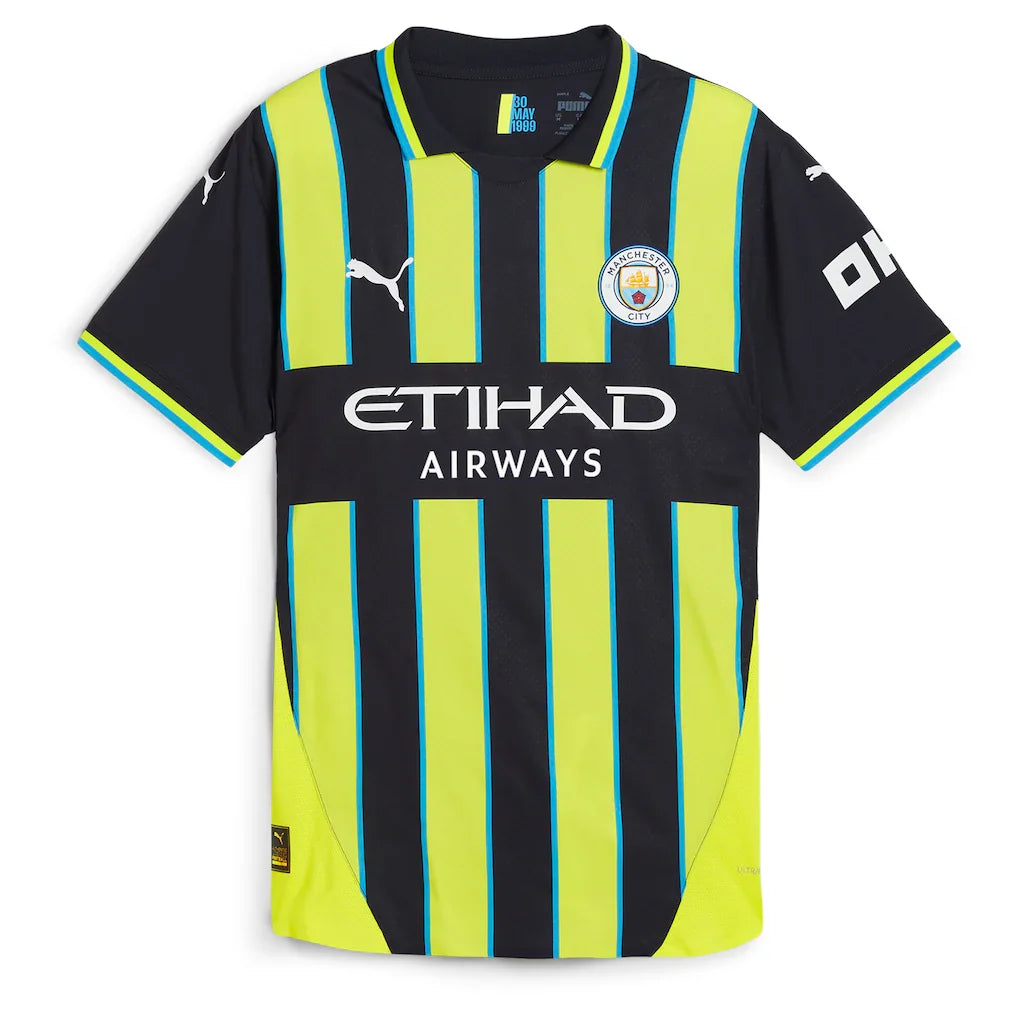 Manchester City Puma 2024/25 Away Authentic Jersey - Black