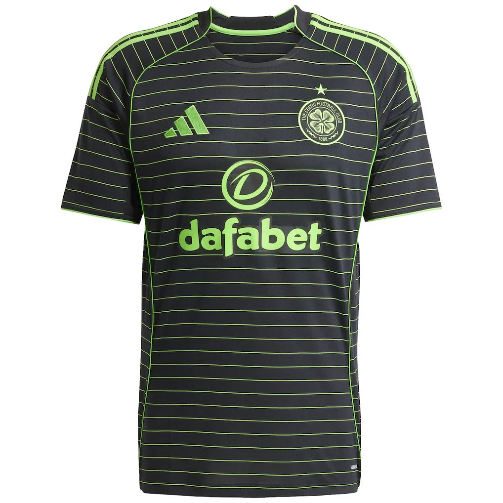 Celtic adidas 2025/26 Away Replica Jersey - Black