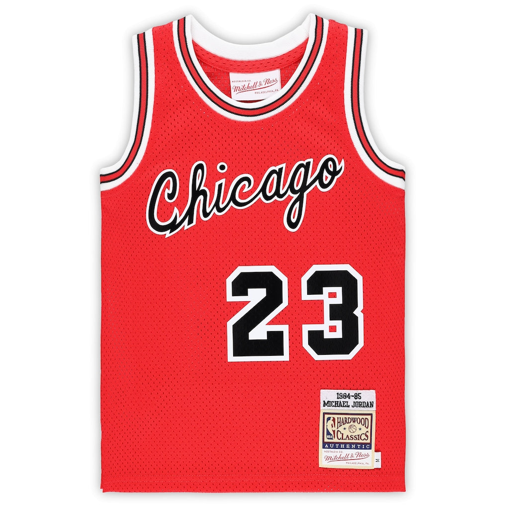 Michael Jordan Chicago Bulls Mitchell & Ness Preschool Hardwood Classics 1984/85 Authentic Swingman Jersey - Red
