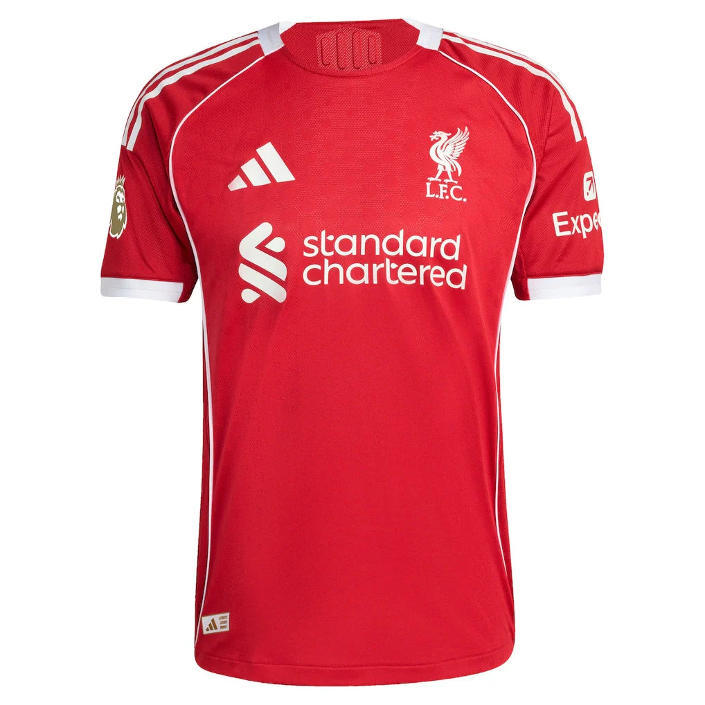 Virgil van Dijk Liverpool adidas  2025/26 Home Authentic Jersey - Red