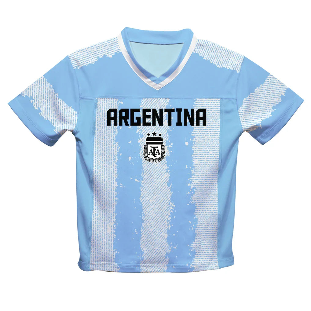 Julián Álvarez Argentina National Team Vive La Fete  Football Jersey - Light Blue