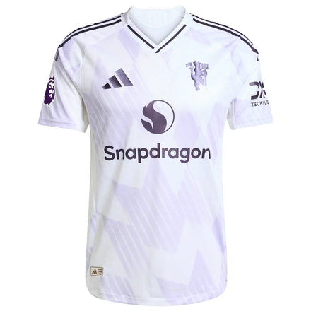 Manchester United adidas 2025/26 Away Authentic Custom Jersey - White