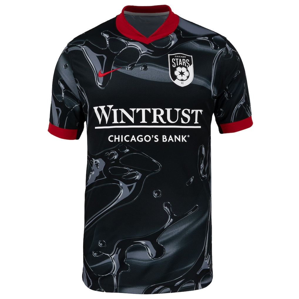 Chicago Stars FC Nike 2025 Secondary Stadium Replica Jersey - Black
