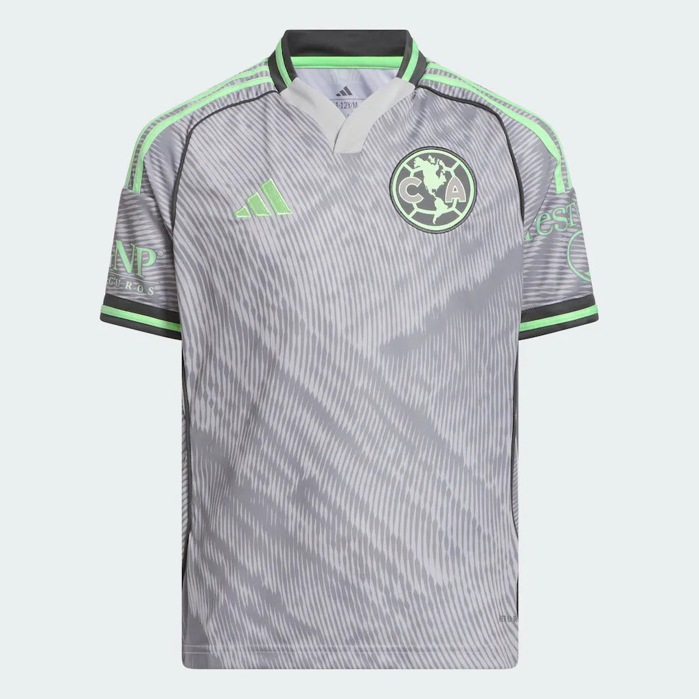 Club America adidas Youth 2025 Third Replica Jersey - Gray