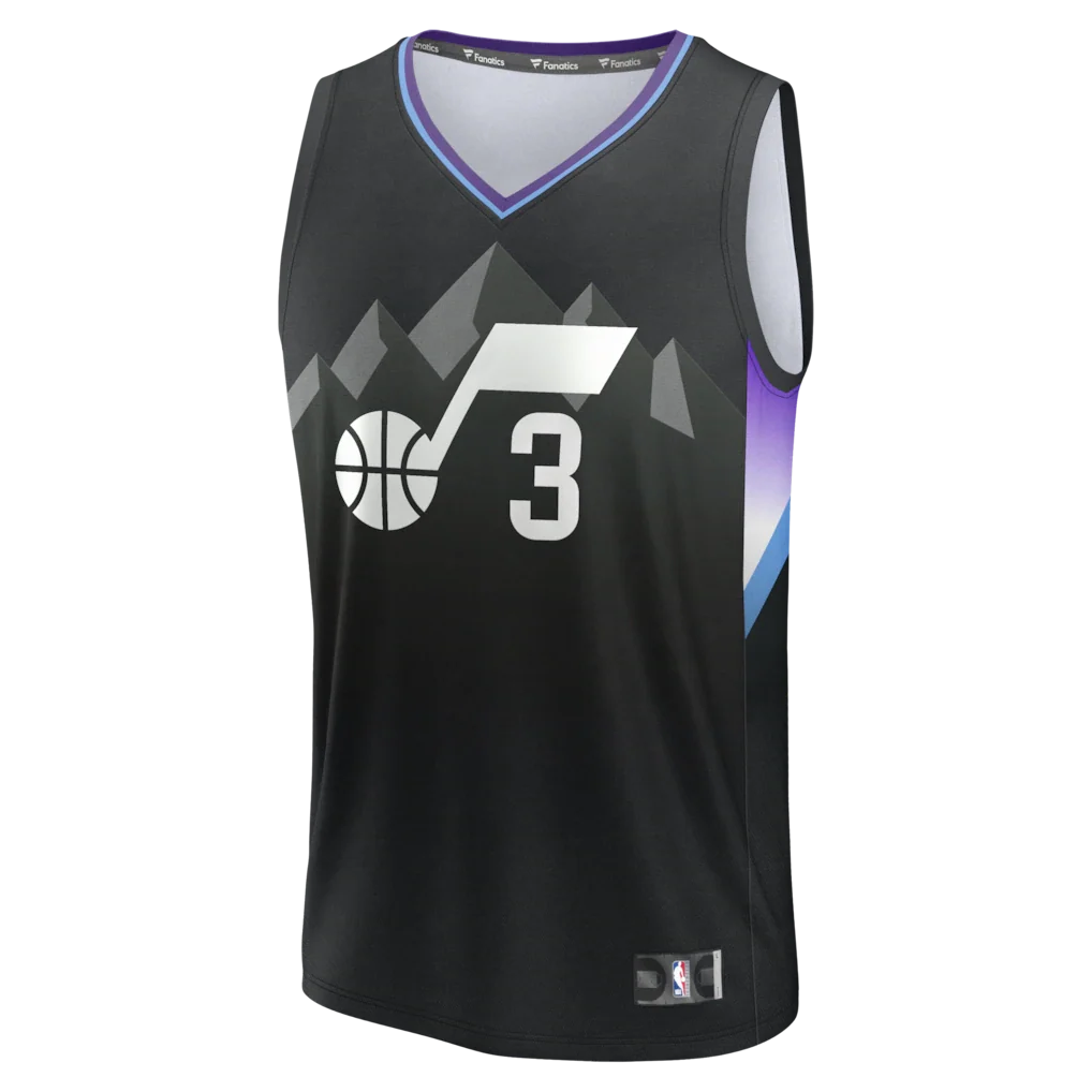 Keyonte George Utah Jazz Fanatics Fast Break Replica Jersey - Statement Edition - Black