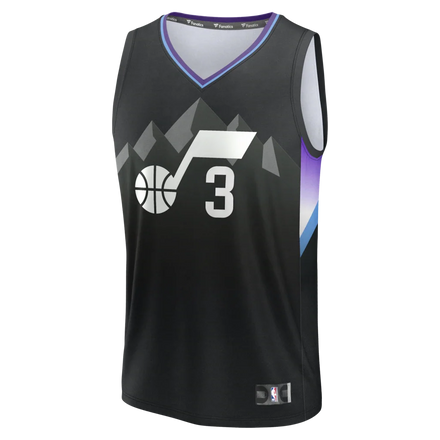 Keyonte George Utah Jazz Fanatics Fast Break Replica Jersey - Statement Edition - Black