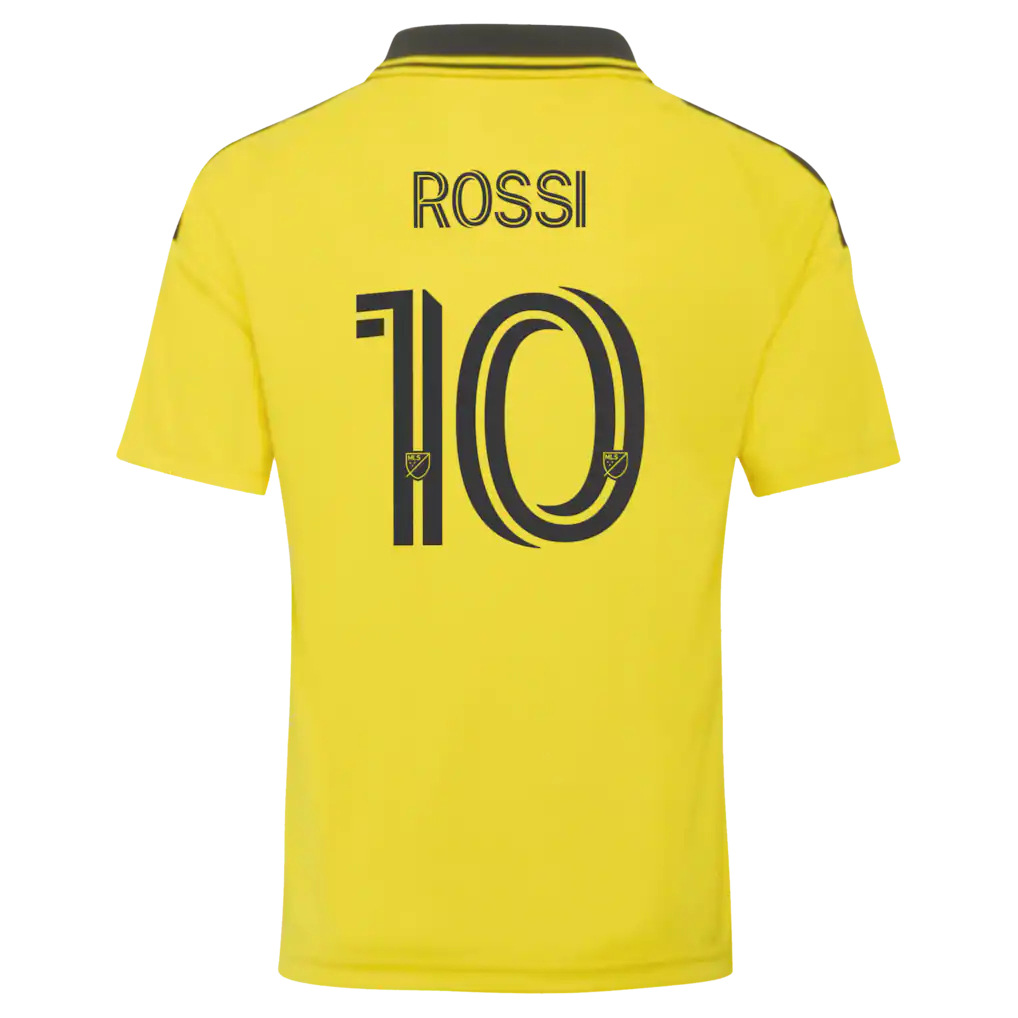 Diego Rossi Columbus Crew adidas Youth 2026 The Crafted for Excellence Kit Replica Jersey - Yellow