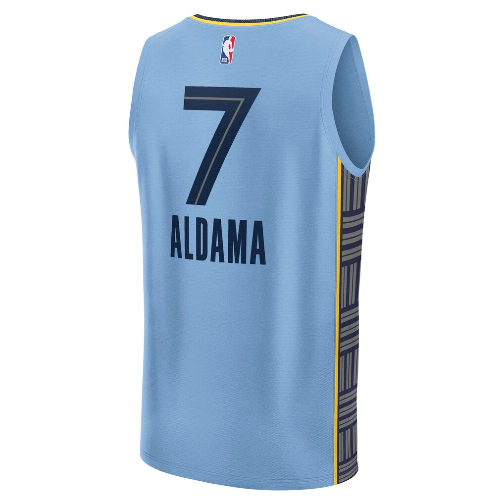 Santi Aldama Memphis Grizzlies Fanatics Fast Break Replica Player Jersey - Statement Edition - Light Blue