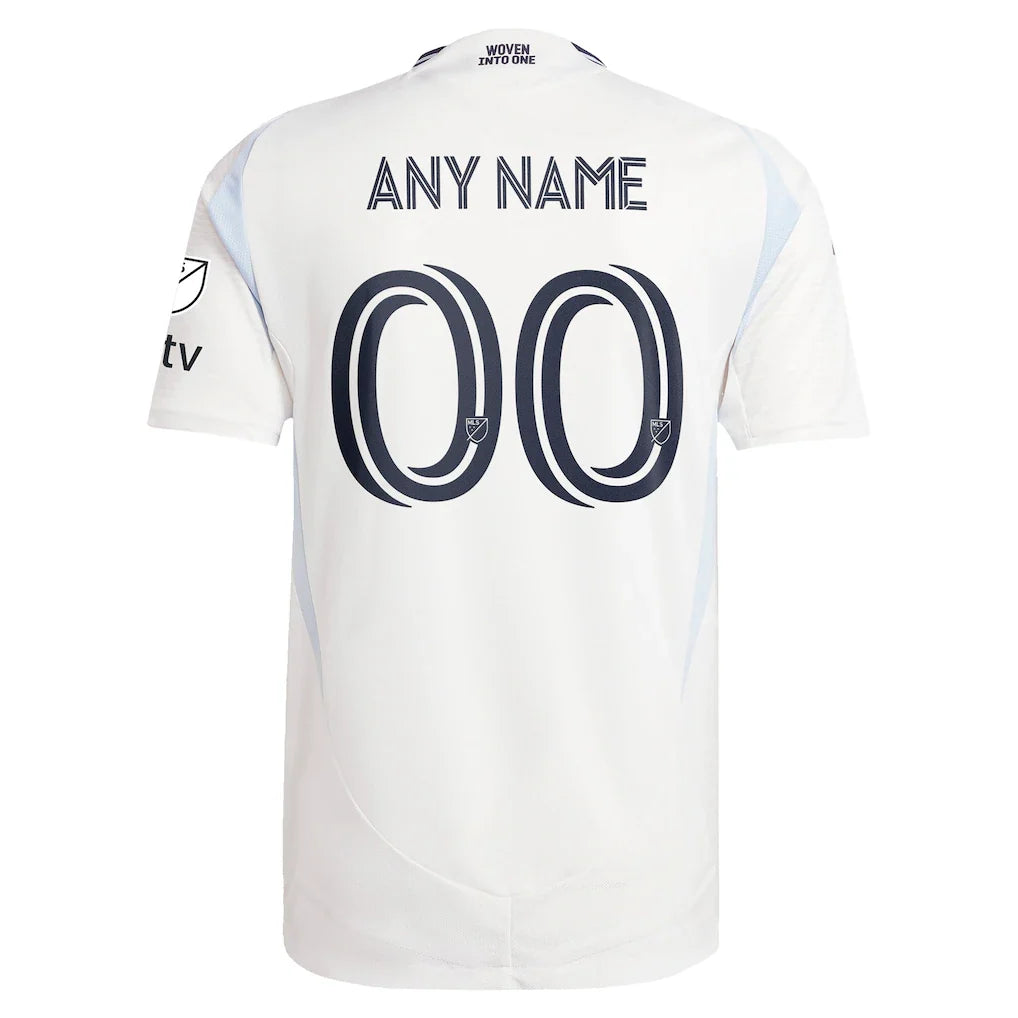 San Diego FC adidas 2025 Woven Into One Authentic Custom Jersey - White