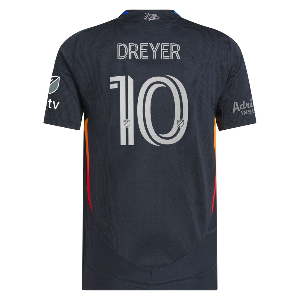 Anders Dreyer San Diego FC adidas 2025 State of Flow On-Field Authentic Jersey - Navy