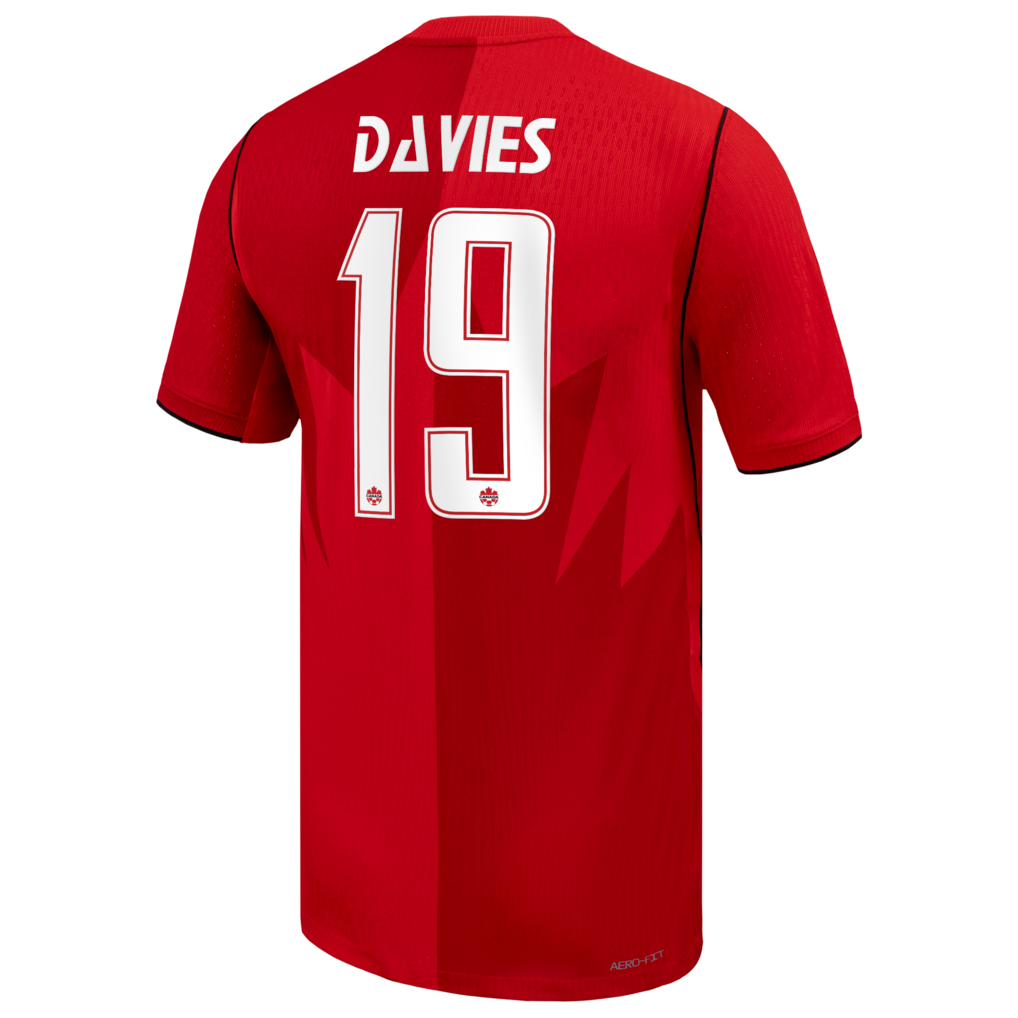 Alphonso Davies Canada Soccer Nike 2026 Home Match Authentic Jersey - Red