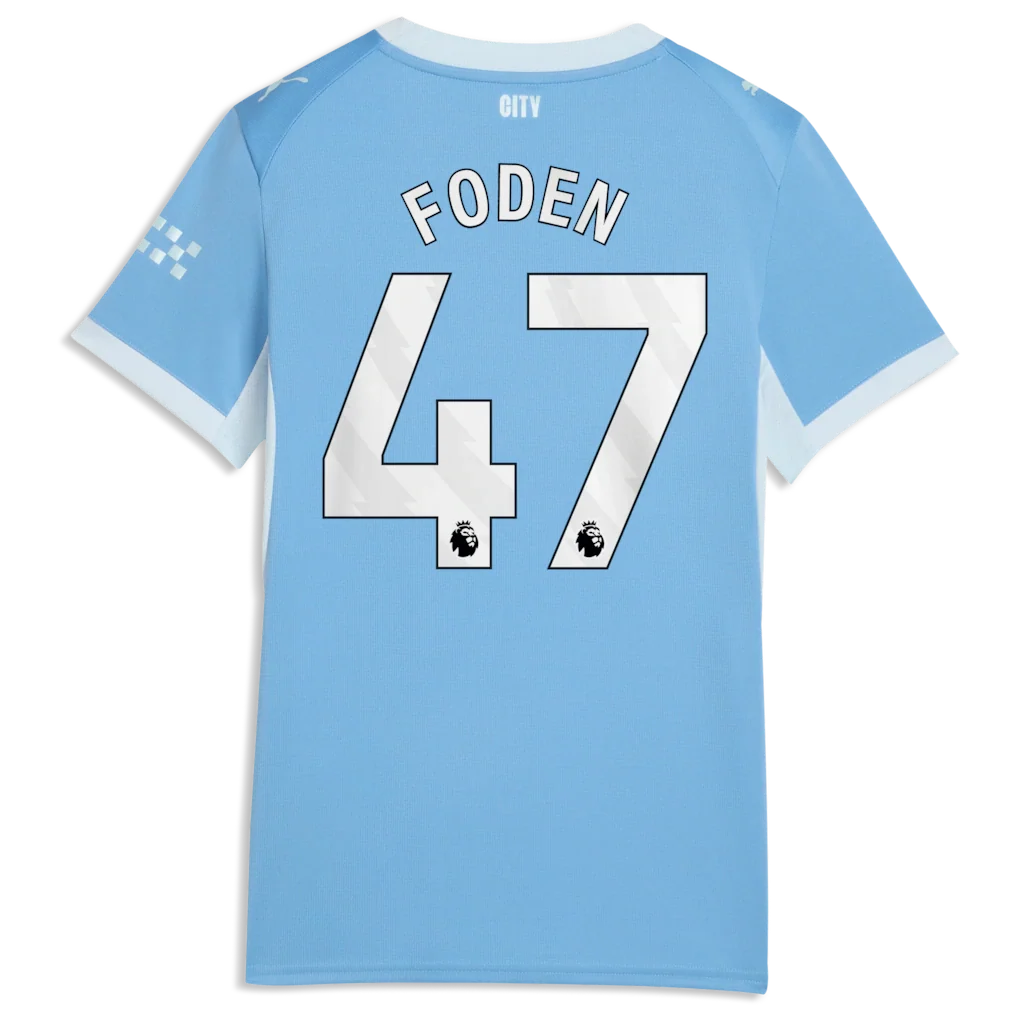 Phil Foden Manchester City Puma Women's 2026/27 Home Replica Jersey - Light Blue