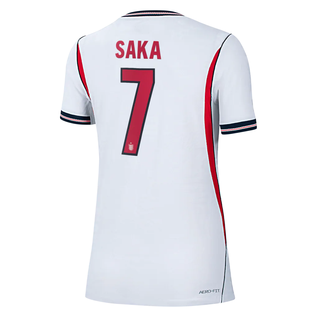 Bukayo Saka England National Team Nike Women's 2026 Home Match Authentic Jersey - White