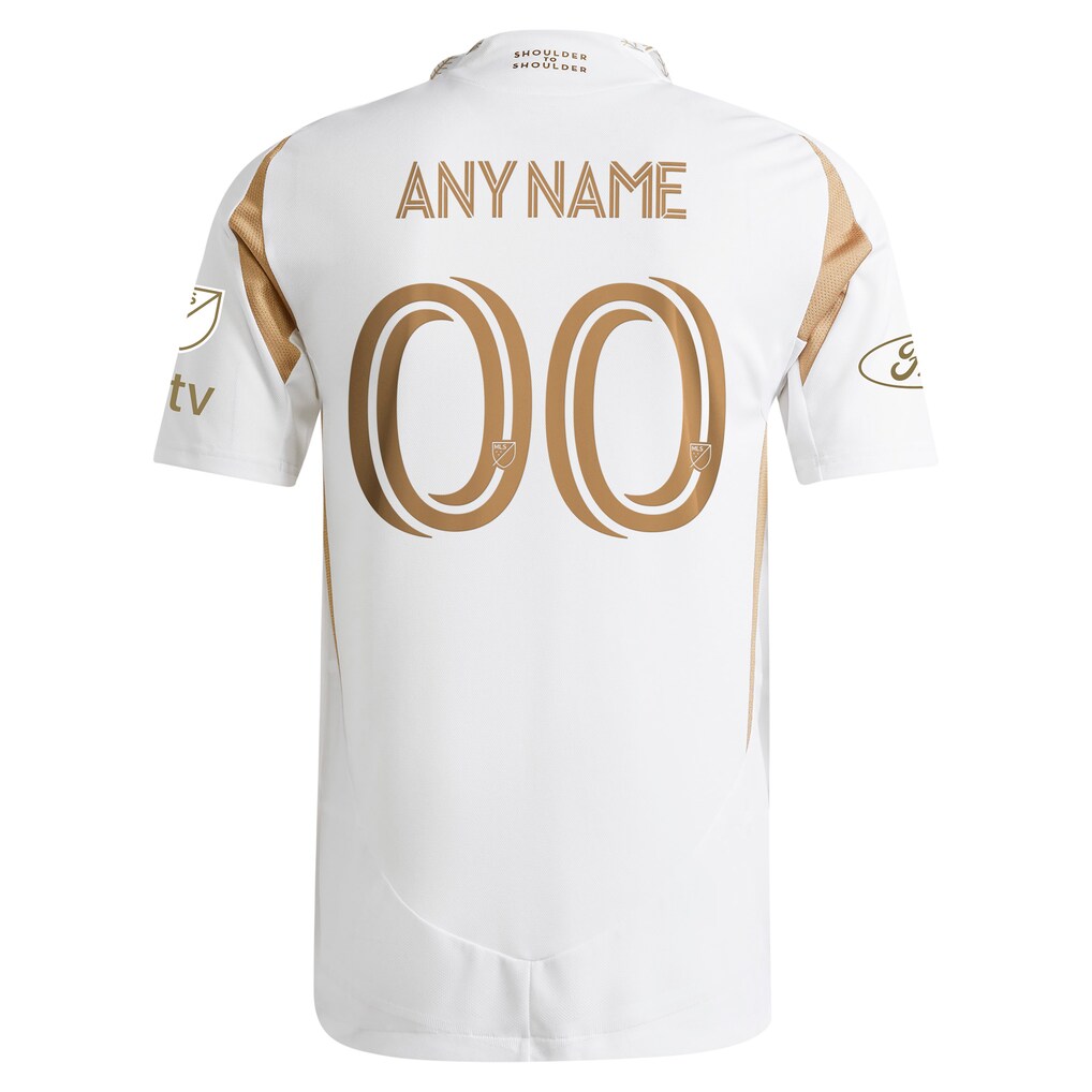 LAFC adidas 2025 Secondary Authentic Custom Jersey - White