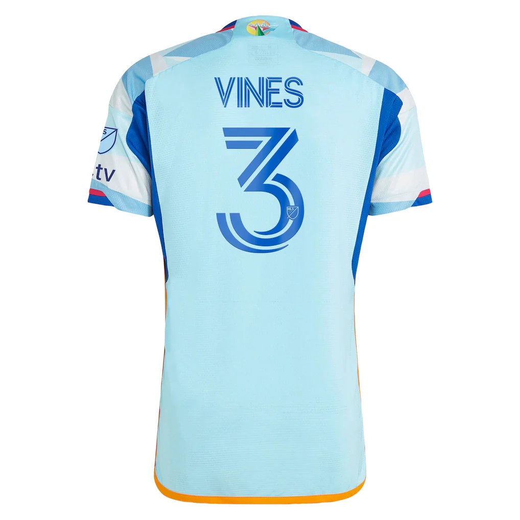 Sam Vines Colorado Rapids adidas 2024 New Day Kit Authentic Player Jersey - Light Blue