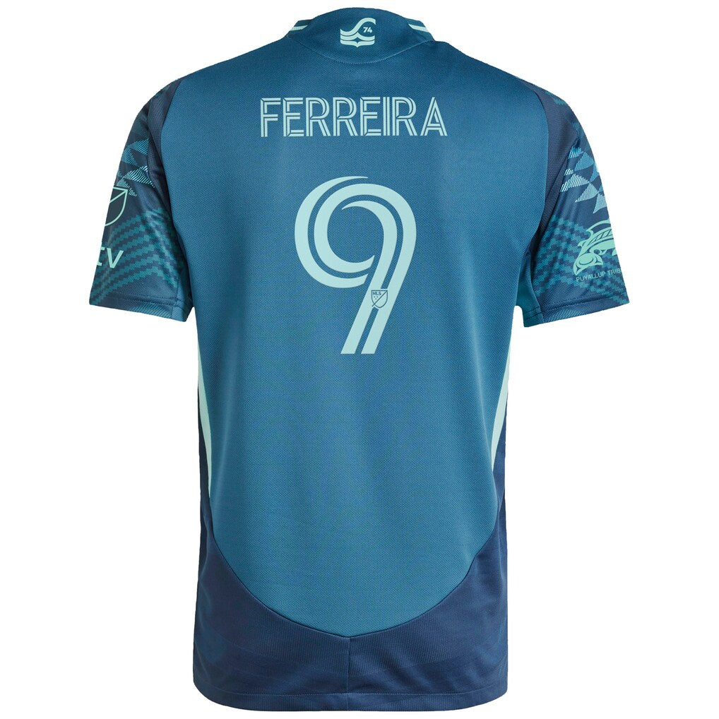 Jesus Ferreira Seattle Sounders FC adidas 2025 The Salish Sea Kit Authentic Player Jersey - Blue