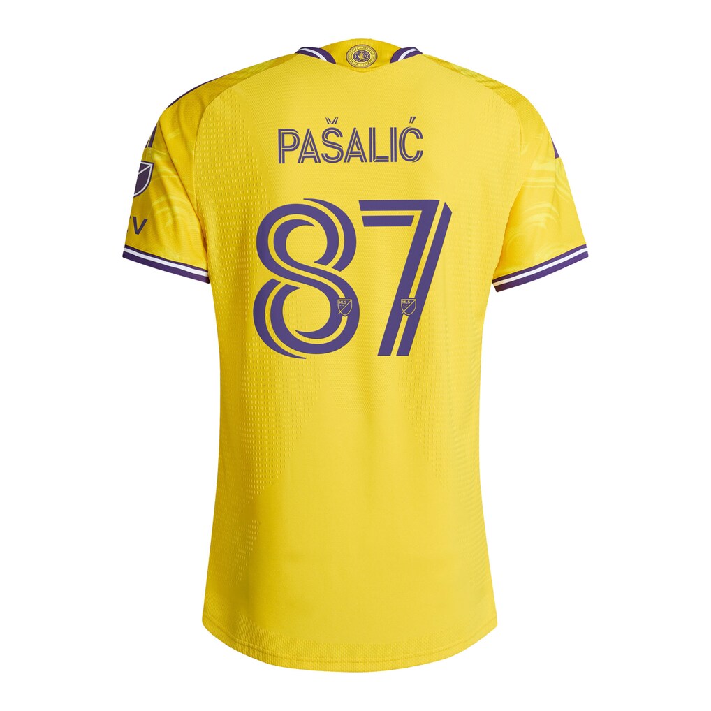 Marco Pašalić Orlando City SC adidas 2026 Sunken Treasure Kit On-Field Authentic Patch Jersey - Yellow