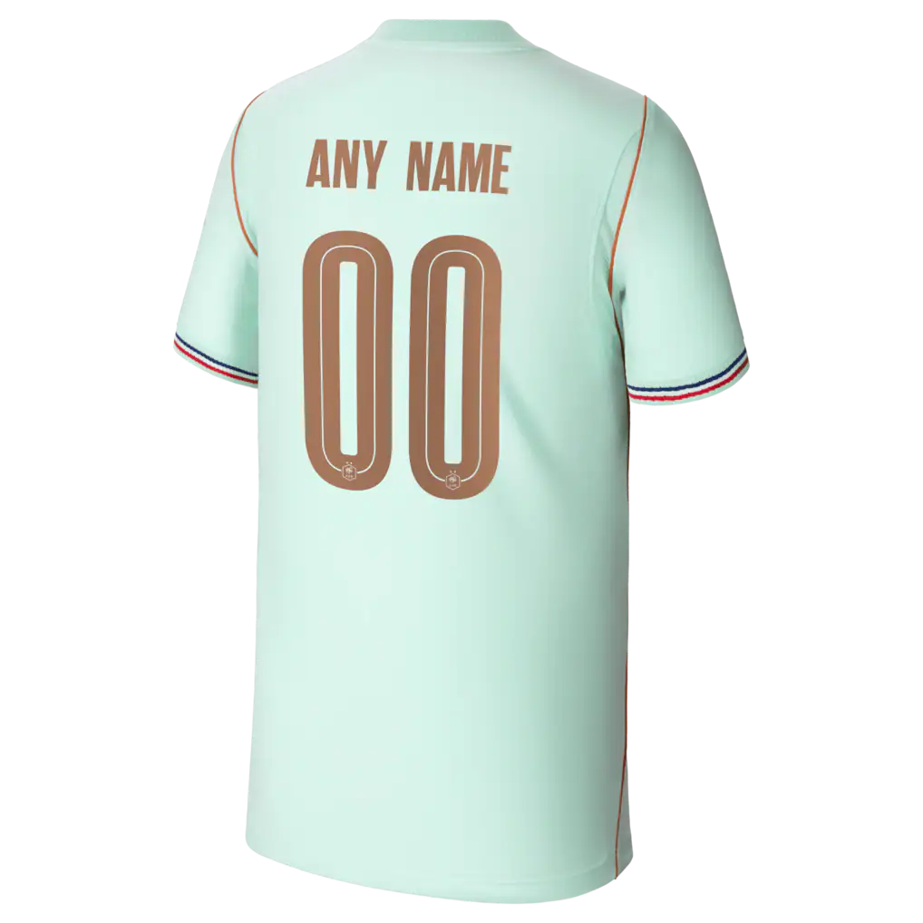 France National Team Nike Youth 2026 Away Stadium Replica Custom Jersey - Green