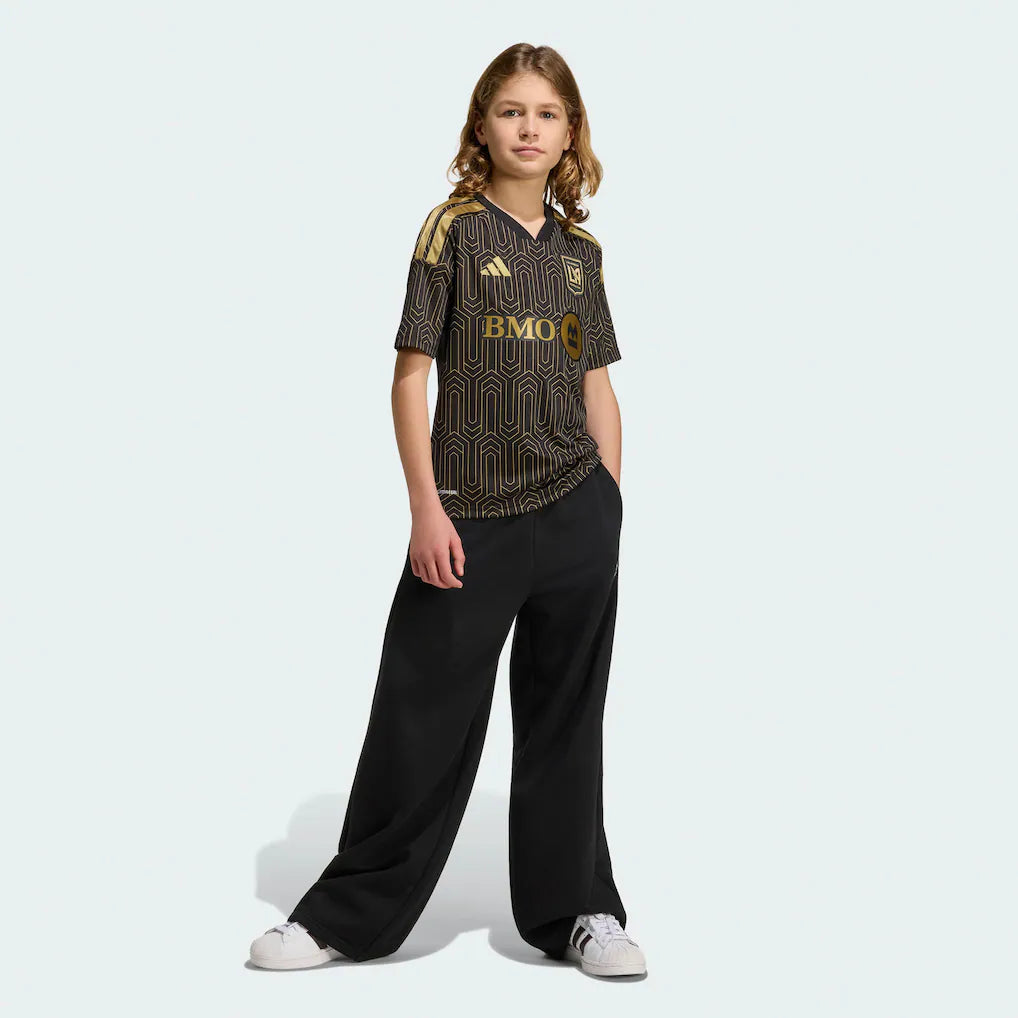LAFC adidas Youth 2026 Primary Kit Replica Jersey - Black