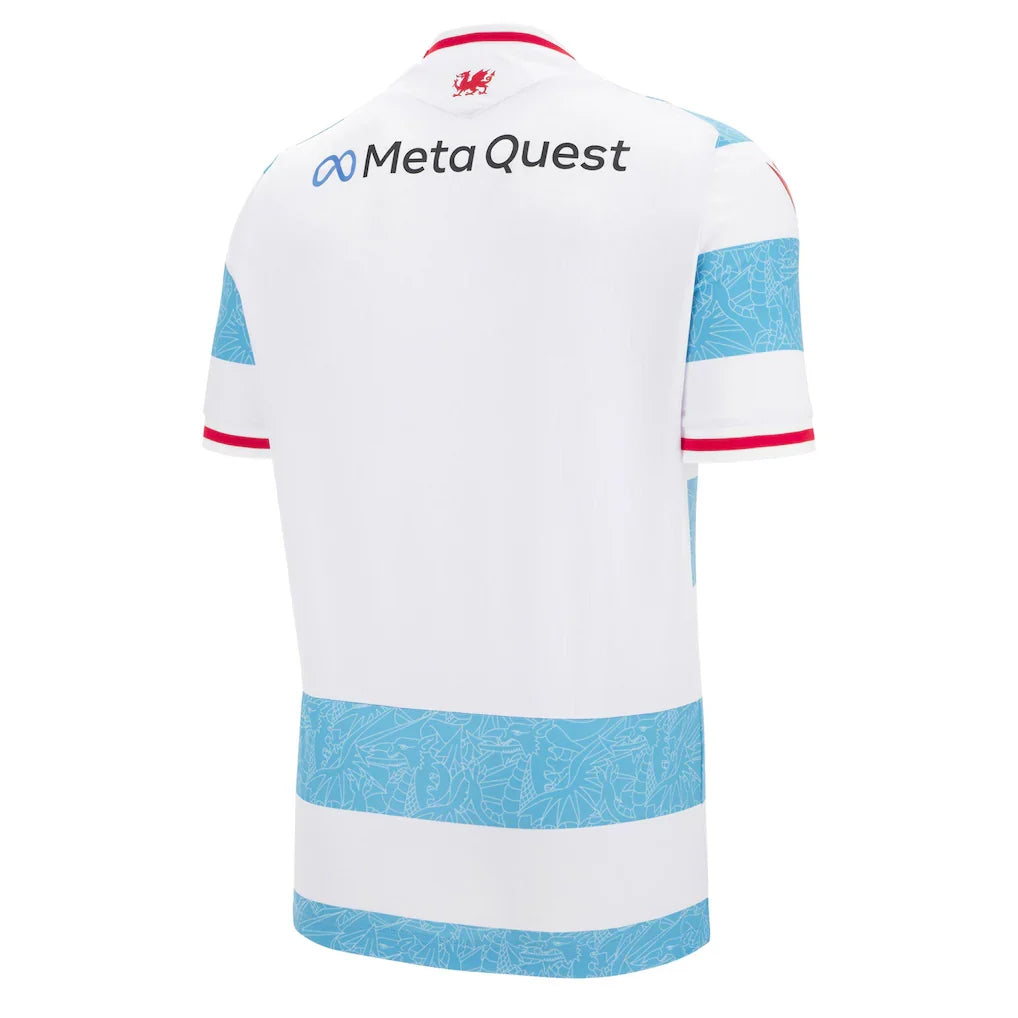 Wrexham Macron Youth 2025/26 Third Replica Jersey - White