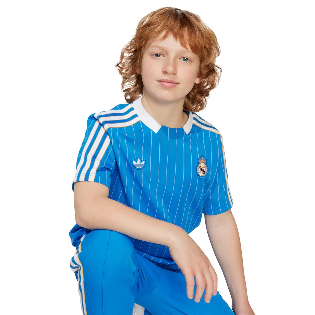 Real Madrid adidas Youth Terrace Icons Jersey - Blue