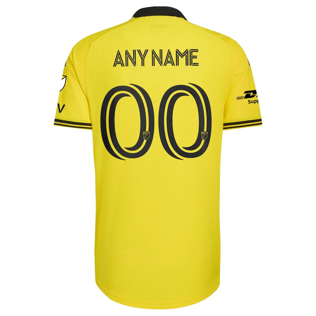 Columbus Crew adidas 2026 The Crafted for Excellence Kit On-Field Authentic Patch Custom Jersey - Yellow