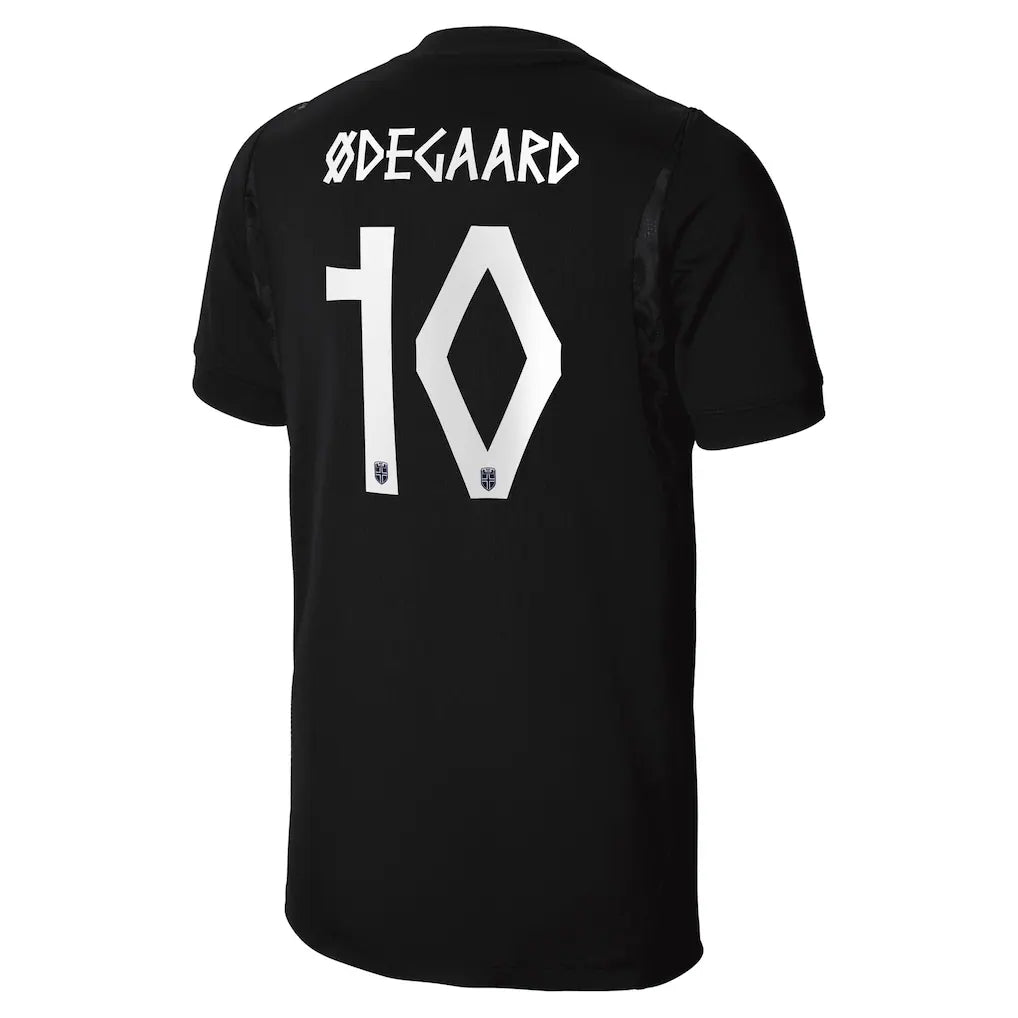 Martin Ødegaard Norway National Team Nike Youth 2026 Away Stadium Replica Jersey - Black