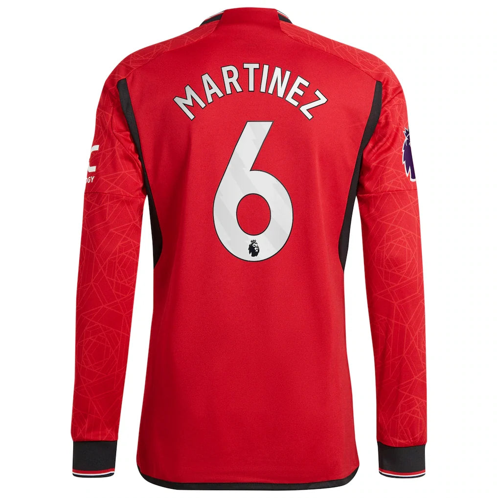 Lisandro Martínez Manchester United adidas 2023/24 Home Authentic Long Sleeve Player Jersey - Red