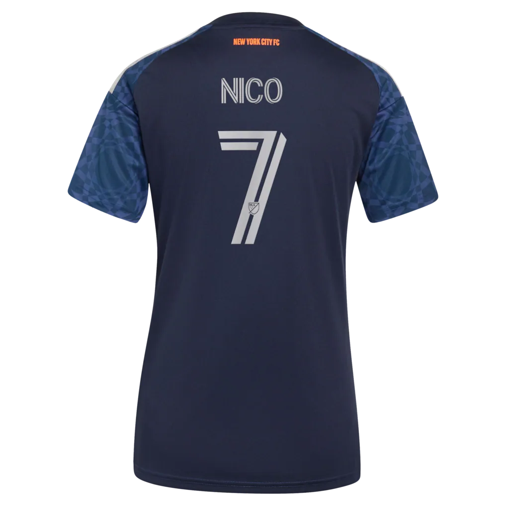 Nicolás Fernández Mercau New York City FC adidas Women's 2026 The All Nations Kit Replica Jersey - Blue