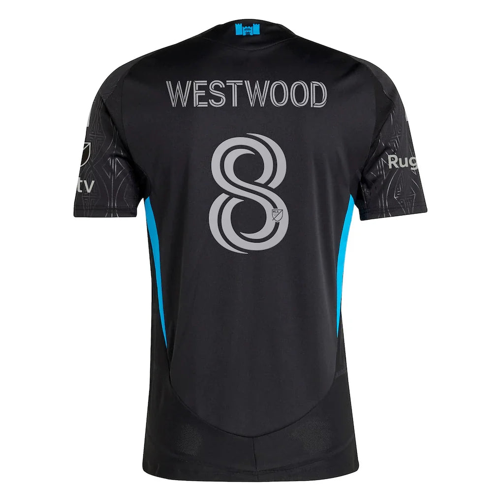 Ashley Westwood Charlotte FC adidas 2025 Fortress Kit Authentic Player Jersey - Black