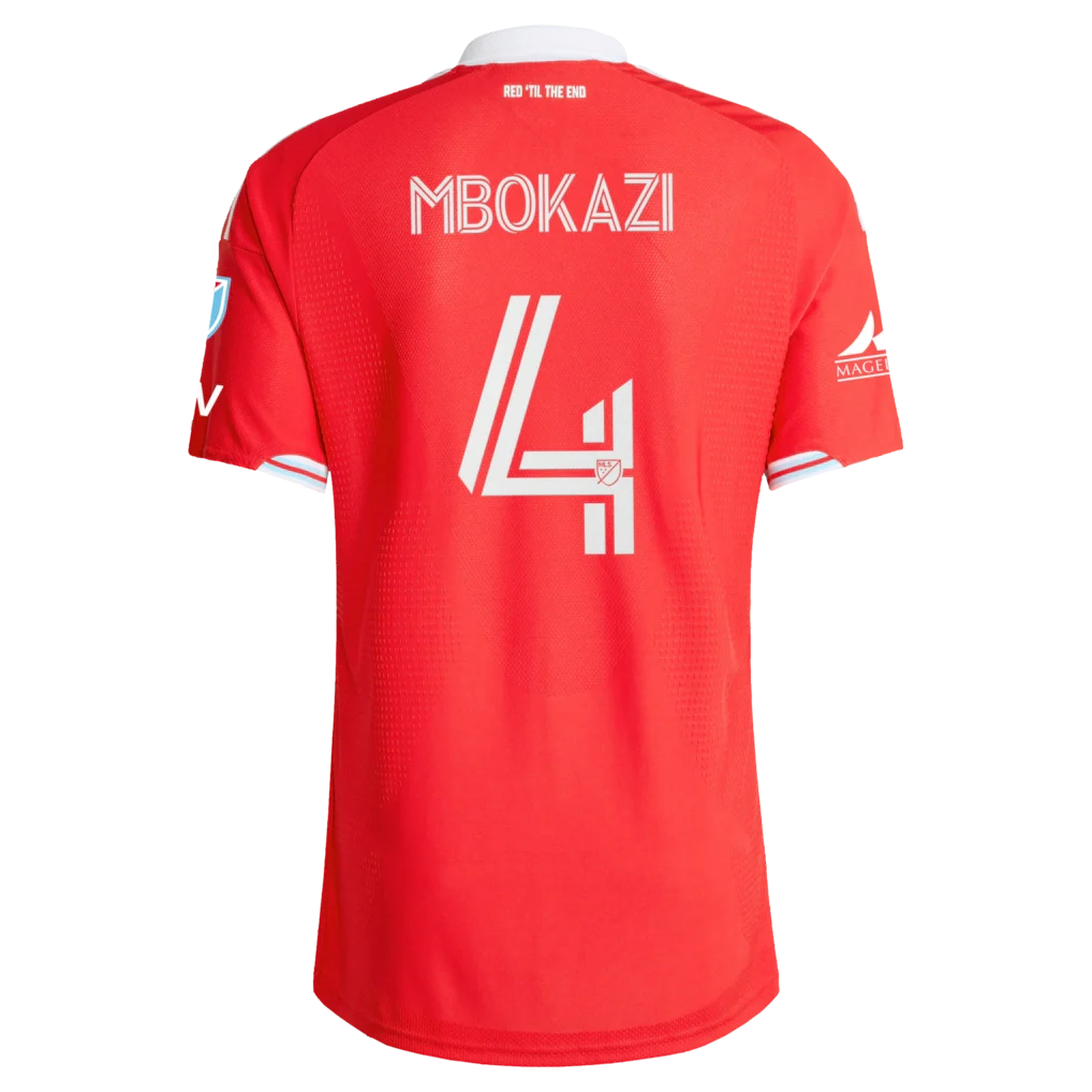 Mbekezeli Mbokazi Chicago Fire adidas 2026 Forever Red On-Field Authentic Patch Jersey - Red