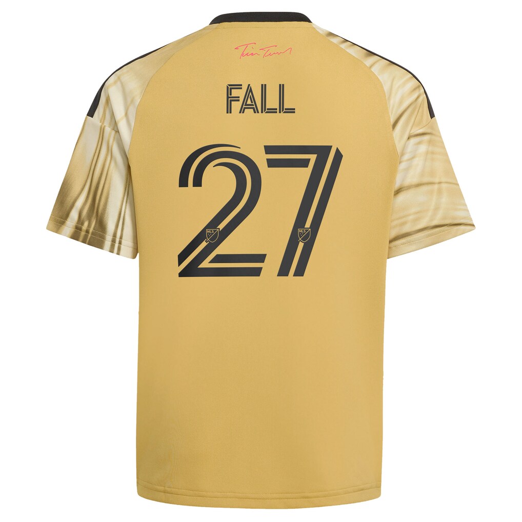 Fallou Fall St. Louis CITY SC adidas Youth 2026 The Tina Turner Kit Replica Jersey - Yellow