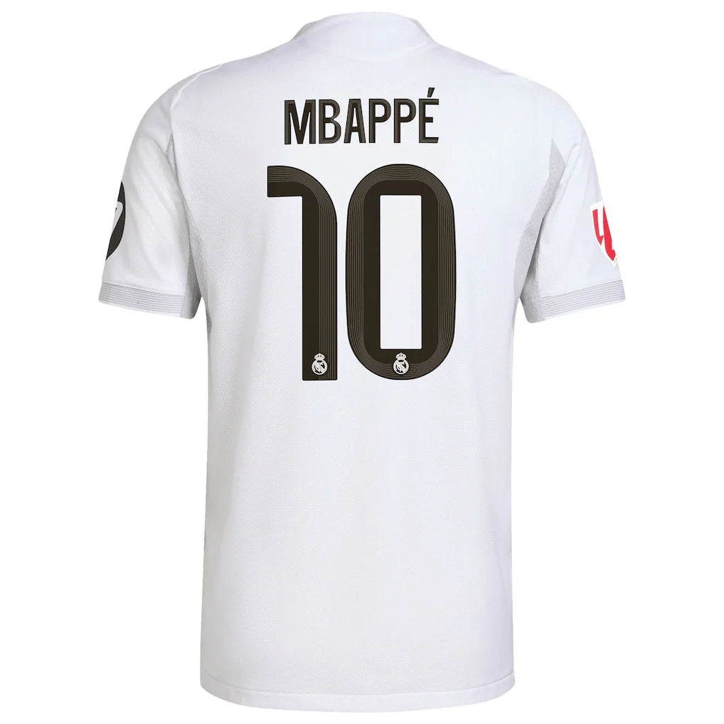 Kylian Mbappé Real Madrid adidas 2025/26 Home Authentic Player Jersey - White