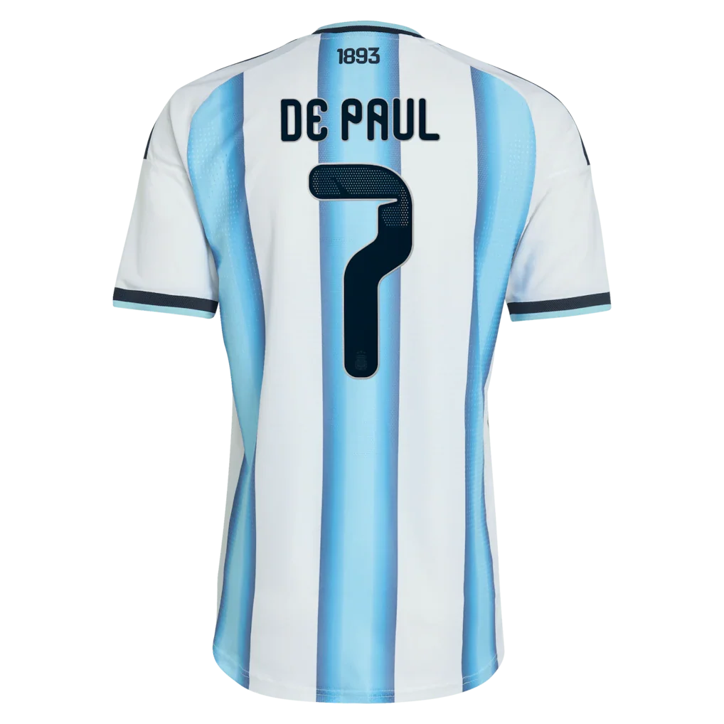 Rodrigo De Paul Argentina National Team adidas 2026 Home Authentic Jersey - White