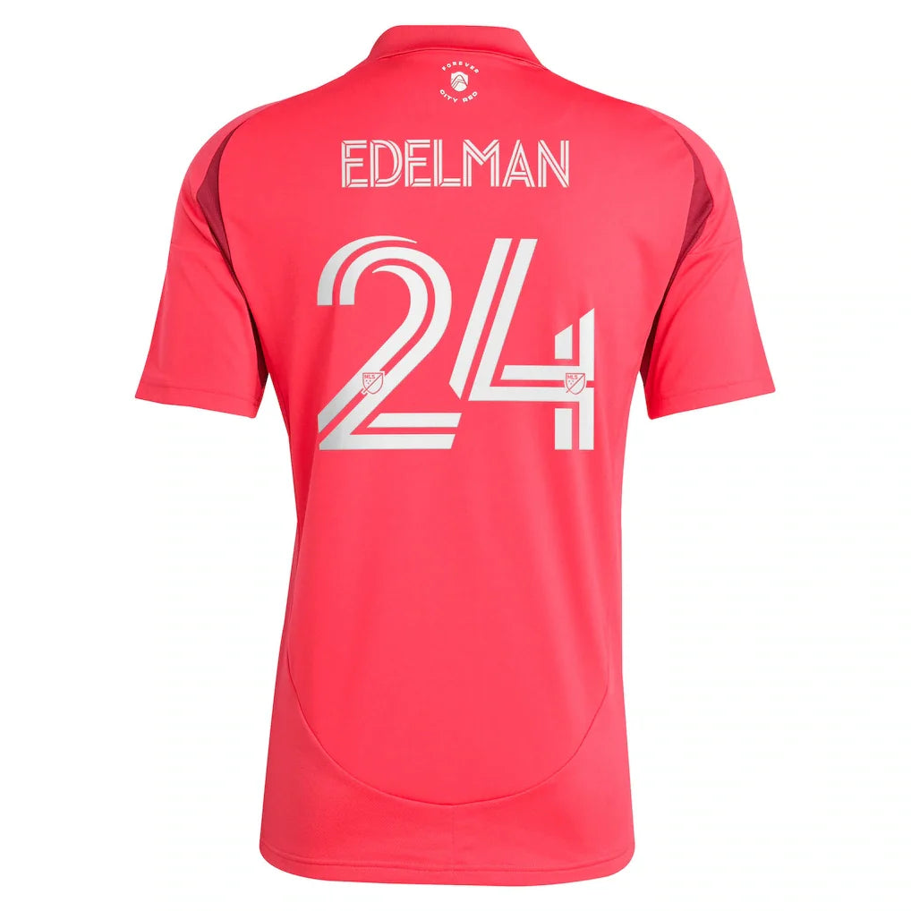 Daniel Edelman St. Louis CITY SC adidas 2025 Forever CITY Red Replica Jersey - Red
