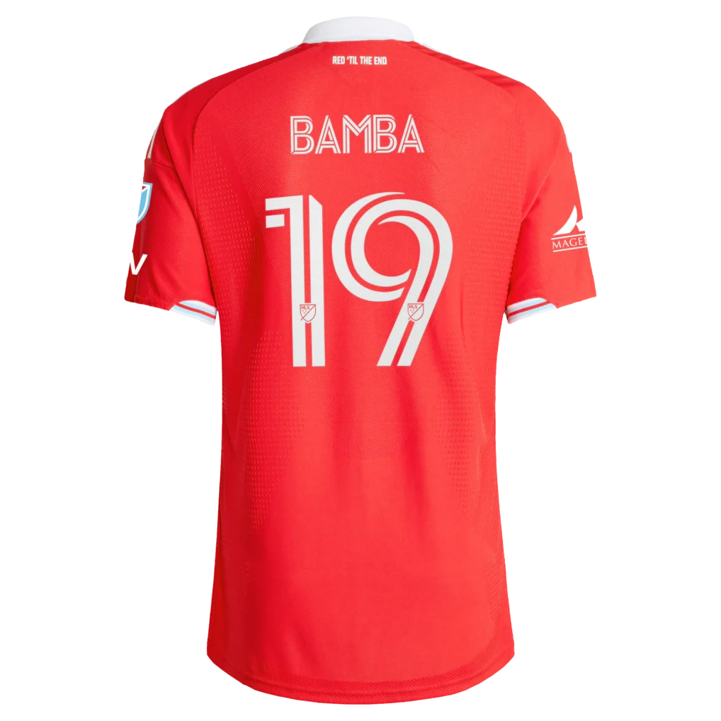 Jonathan Bamba Chicago Fire adidas 2026 Forever Red On-Field Authentic Patch Jersey - Red