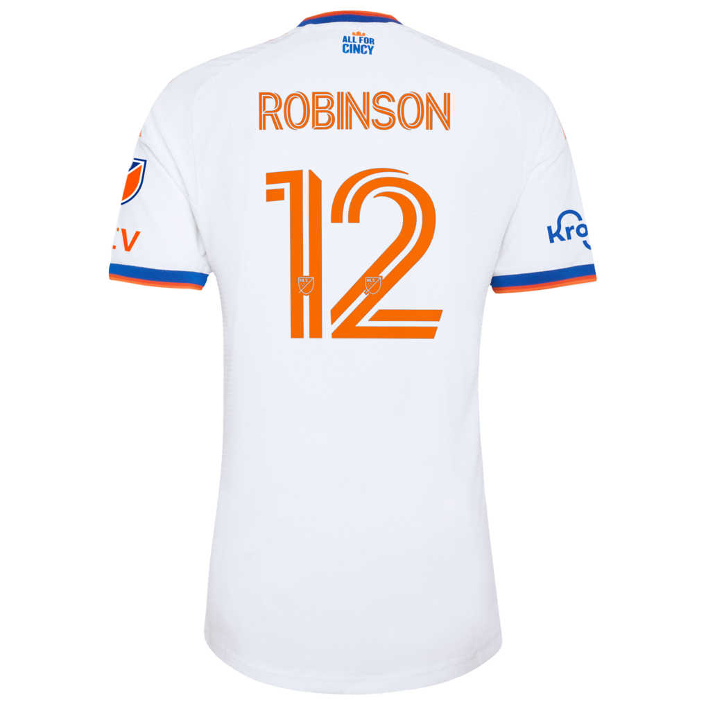 Miles Robinson FC Cincinnati adidas 2026 The Seven Hills Kit On-Field Authentic Patch Jersey - White