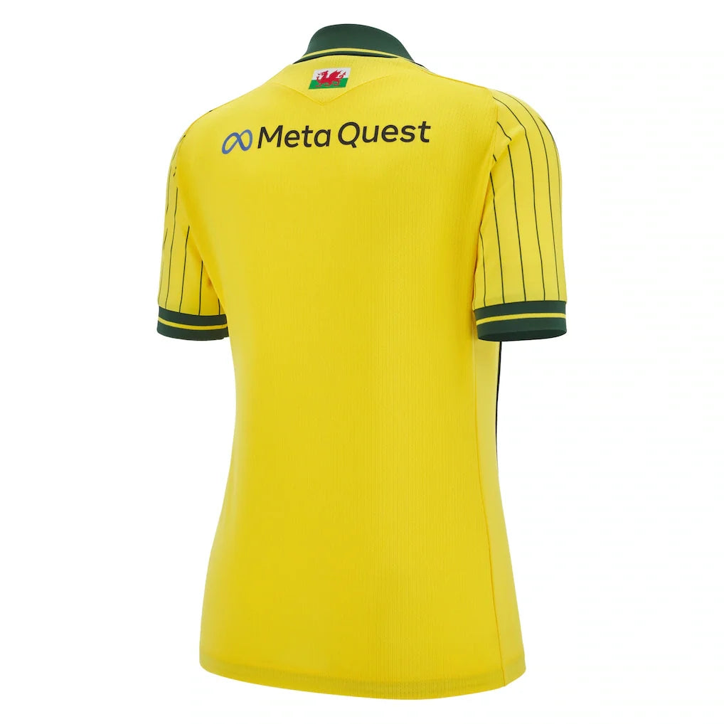 Wrexham Macron Women's 2025/26 Away Replica Jersey - Yellow