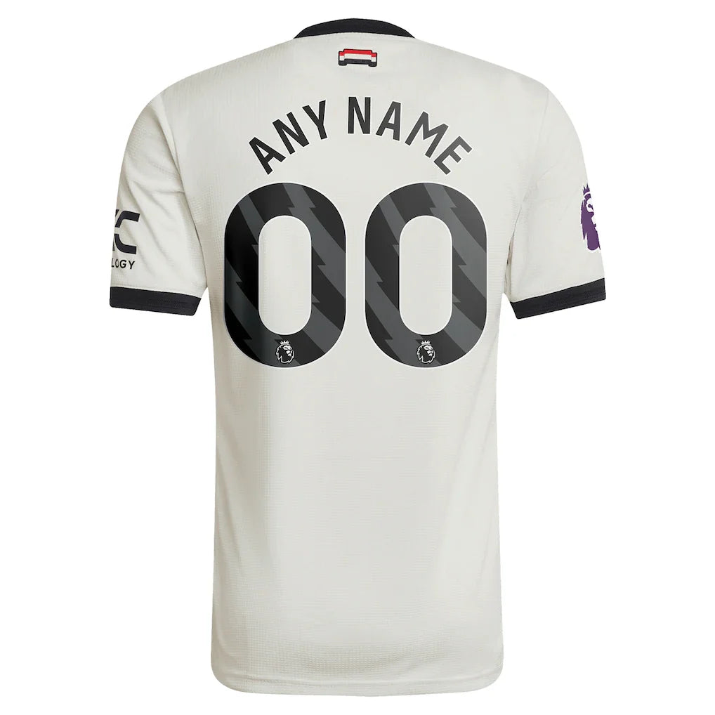 Manchester United adidas Originals  2024/25 Third Custom Authentic Jersey - Cream