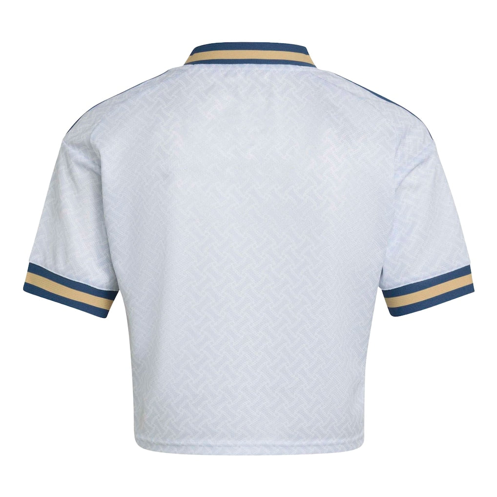 Italy National Team adidas Women's 2026 Away Replica Cropped Jersey - Light Blue