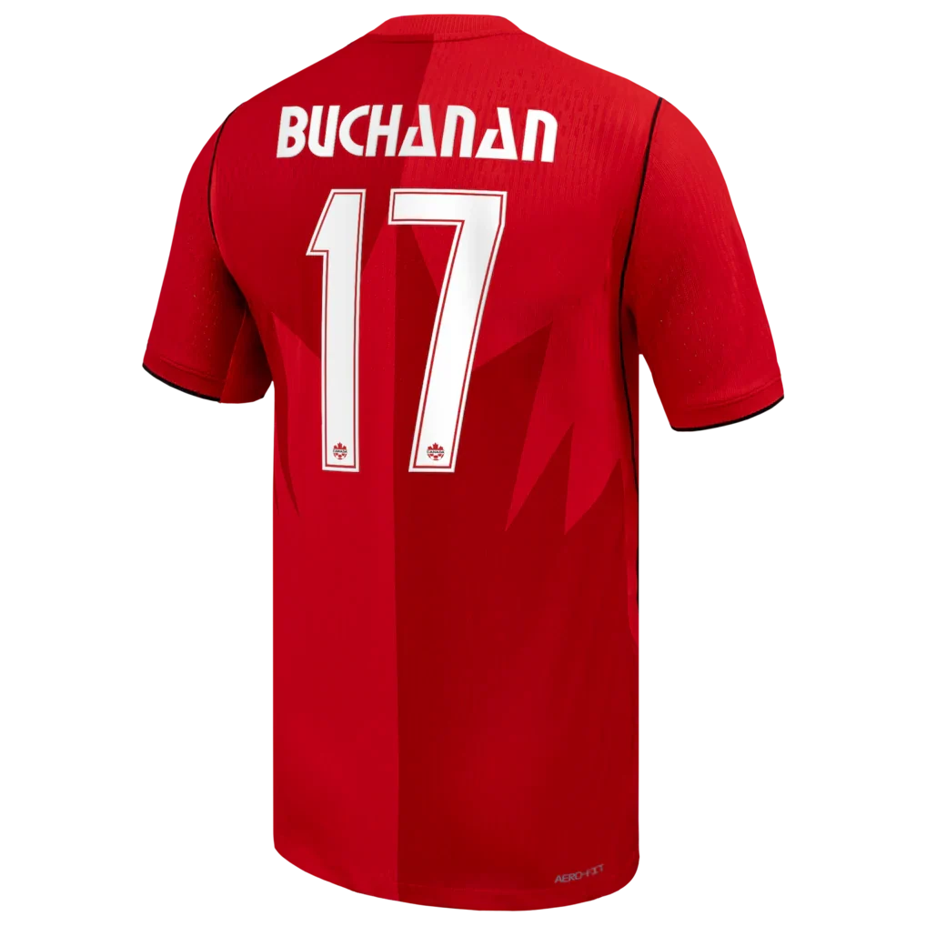Tajon Buchanan Canada Soccer Nike 2026 Home Match Authentic Jersey - Red