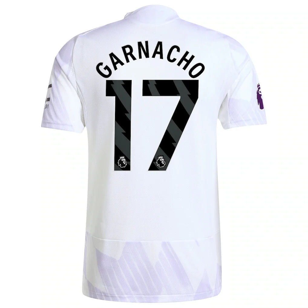 Alejandro Garnacho Manchester United adidas 2025/26 Away Authentic Player Jersey - White