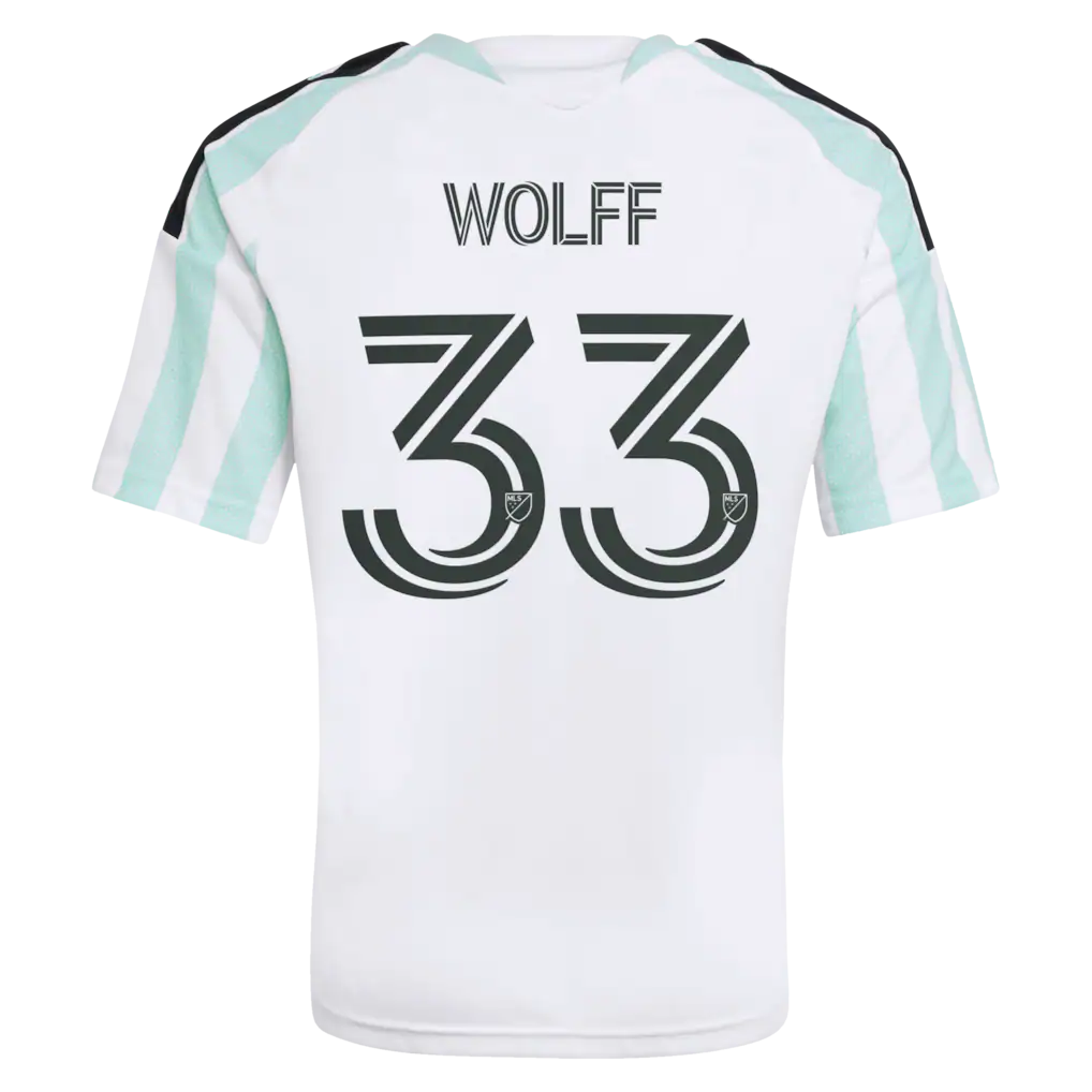 Owen Wolff Austin FC adidas Youth  2026 The Rooted Kit Replica Jersey - White