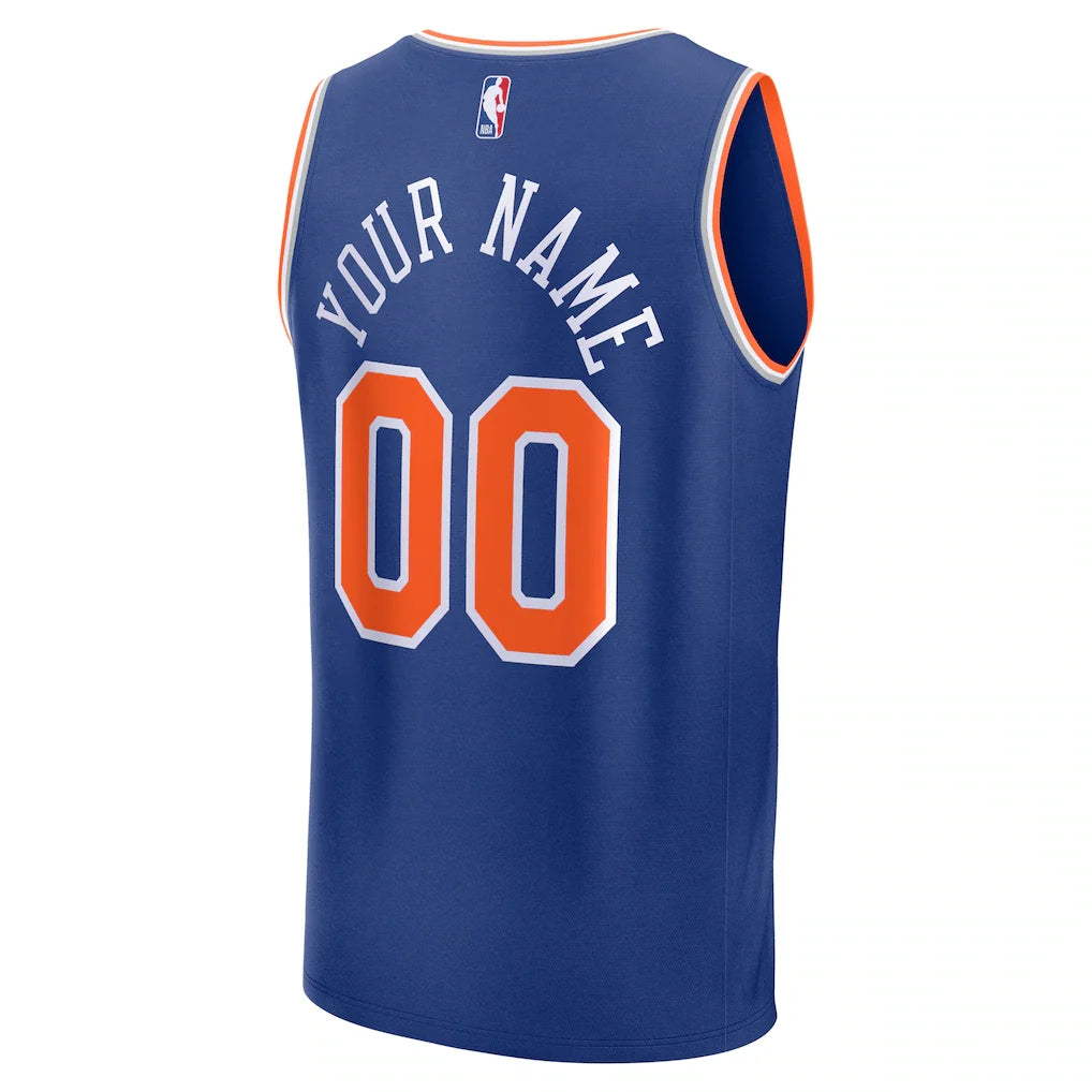 New York Knicks Fanatics Fast Break Custom Jersey - Icon Edition - Blue